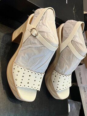 Naturalizer Women's White Heeled Sandals